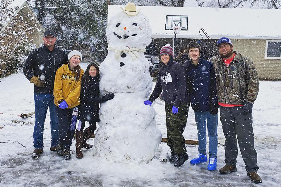 This snowman photo was submitted by Ryane Jacks. 