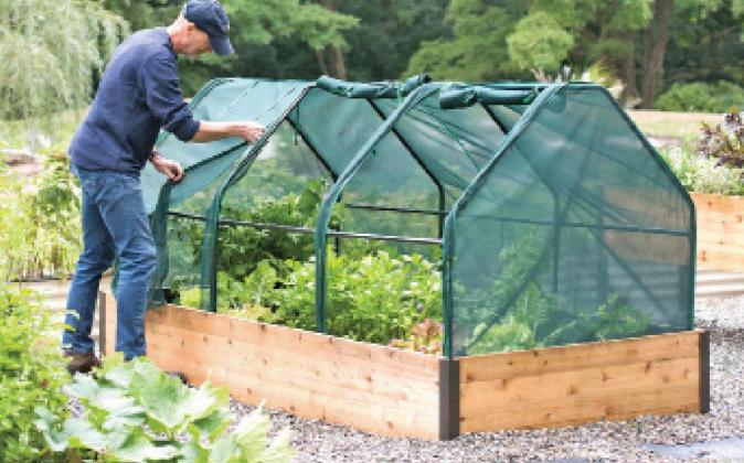Plant protection tents protect plants from cold and wind, animals and insect pests. COURTESY PHOTO | GARDENER’S SUPPLY COMPANY