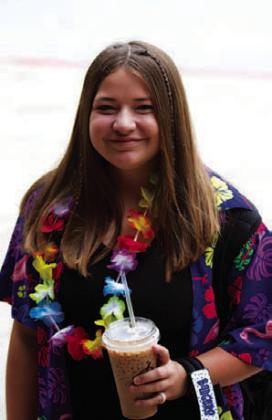 HUNTER KING | DISPATCH RECORD Zoey Leach brought a tasty treat with her to Lampasas Middle School Thursday morning to celebrate the final day of school.