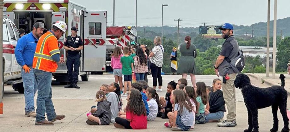 Law enforcement officials, first responders, city and highway workers were among those on hand at the recent Career Day for Taylor Creek Elementary students. Courtesy photo