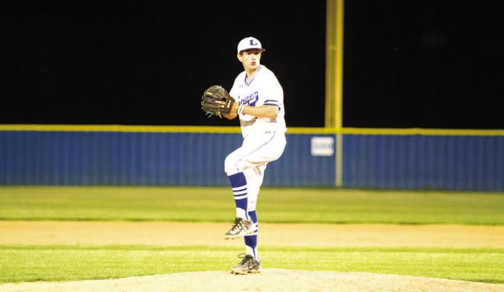 Calvin Phelps finished his season with eight shutout innings on the mound for Lampasas. FILE PHOTO
