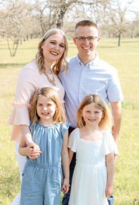 School Creek Baptist Church pastor John Latham is pictured with his wife, Shawna, and two daughters, Ava at left and Jaelyn. courtesy Photo