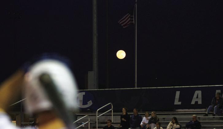 The Badgers played their final home game of the season under a full moon on Tuesday night. HUNTER KING | DISPATCH RECORD
