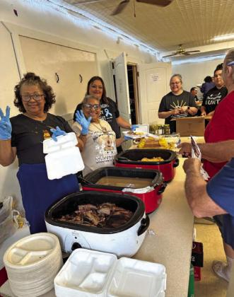 Volunteers gathered to plate food for attendees at a fundraiser to support Mary Ballance, a Lampasas resident who is battling cancer. COURTESY PHOTO | CANDICE MORUA