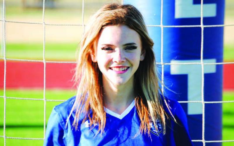 Name: Hailey Palmer Class: Sophomore Sport: Soccer, Cheer, Cross Country and Track Role Model: Coach Gehring Favorite Thing to Eat: Ramen One Place to Travel: Italy Favorite Music Genre: Pop