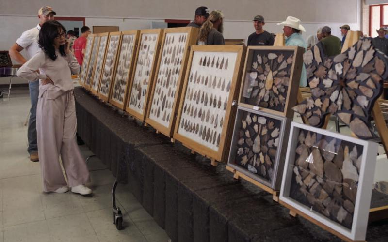 Visitors to the Indian Artifact &amp;amp; Mineral and Gem Show on Saturday had the opportunity to examine a vast collection of arrowheads as well as geode formations and Native American jewelry. The Vision Lampasas-sponsored event is held annually. GABRIELE SANGACHE | DISPATCH RECORD