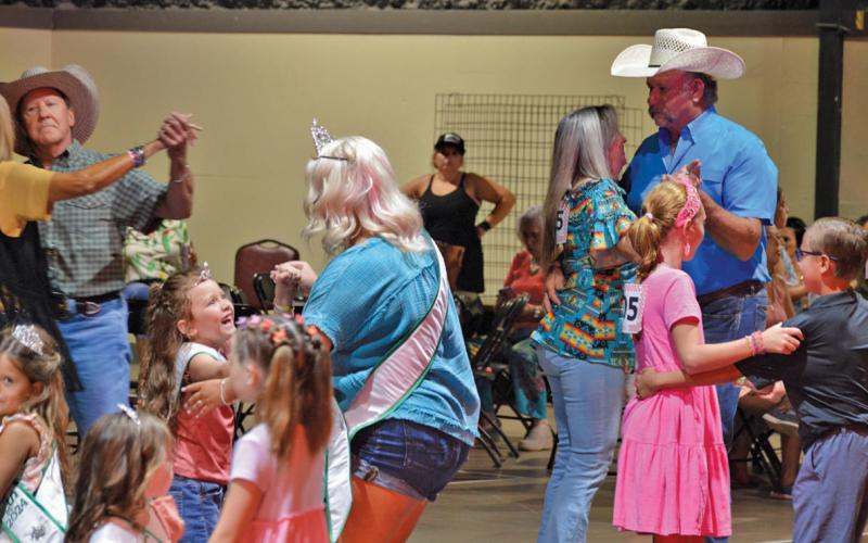 Children enjoy time on the dance floor as they compete during Thursday’s Dance Contest. erick mitchell | dispatch record