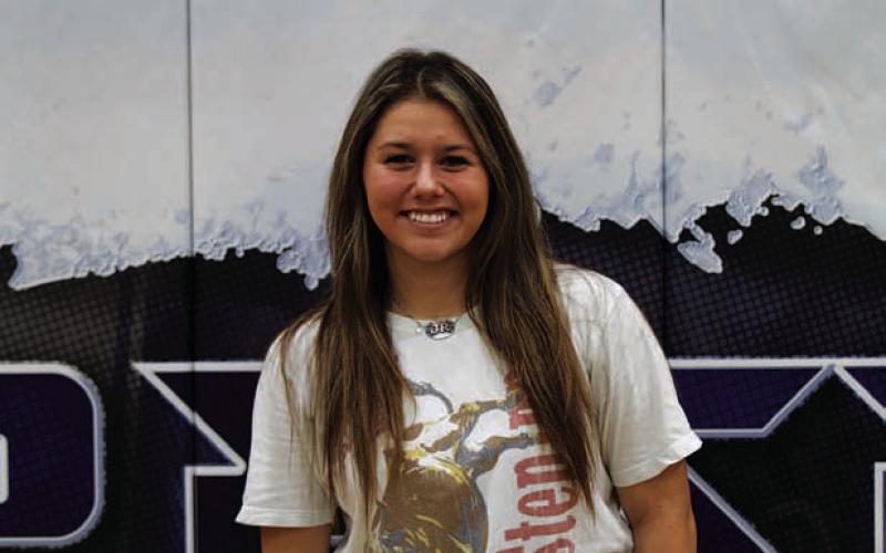 Name: Jacie Resa Class: Senior Sport: Volleyball Favorite Teacher or Coach: Coach Cottle Favorite Place in Lampasas: Storm’s One Person You Look Up To: My mom Main Goal This Season: Get a gold ball