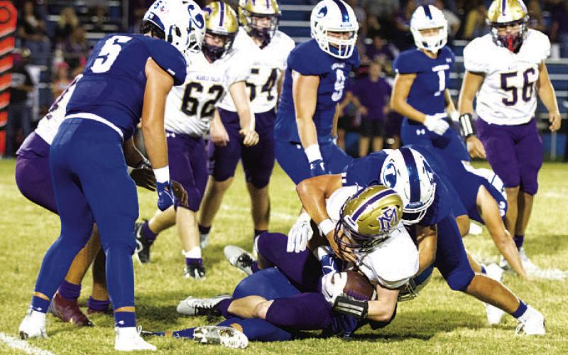 Landon Richardson played well at safety in his final home game as a Badger. HUNTER KING | DISPATCH RECORD