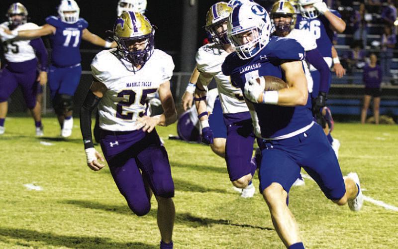 HUNTER KING | DISPATCH RECORD Jett Walker has made a habit of finding the end zone for the Badgers this season.