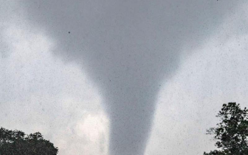 This image of a tornado that touched down in the Oakalla area was posted on numerous electronic news and social media sites Thursday. FACEBOOK PHOTO
