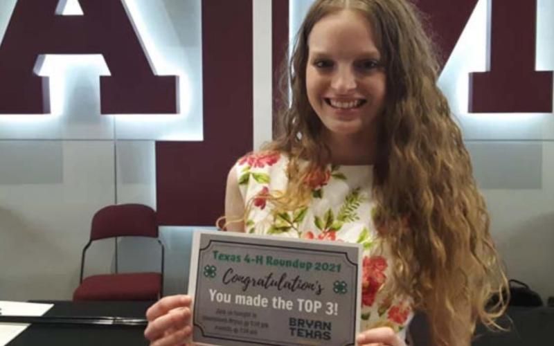 Allison Martin placed in two separate Fashion Show events at the state 4-H Roundup. She earned second place in Natural Fiber – Cotton, and seventh place in the Construction and Everyday Living category. COURTESY PHOTO