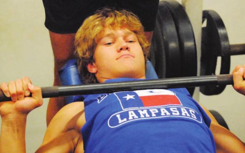 Hagen Oncken lifts incline during the weight training portion of SWAT last Thursday. HUNTER KING | DISPATCH RECORD