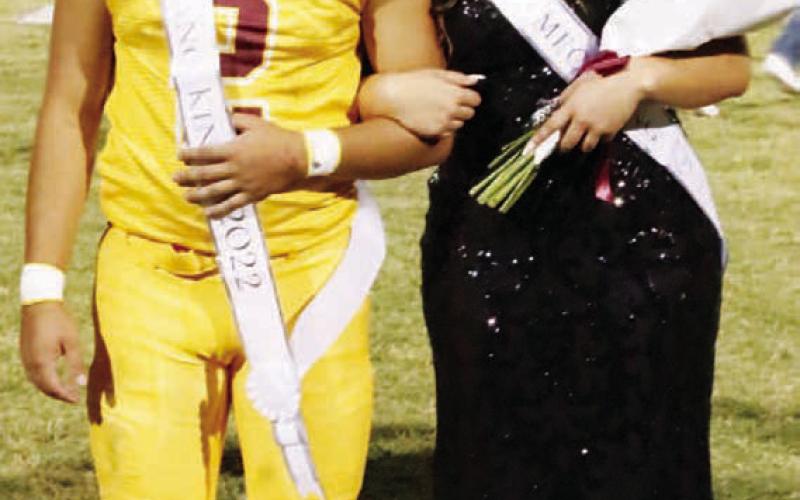 MASON HINES | DISPATCH RECORD Tim Juarez and Jasmine Gama were named King and Queen at