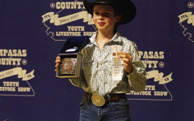 Taking home Showmanship recognition for his Ag Mechanics entry was Luke Fiedler. ADAM BARRIOS | DISPATCH RECORD