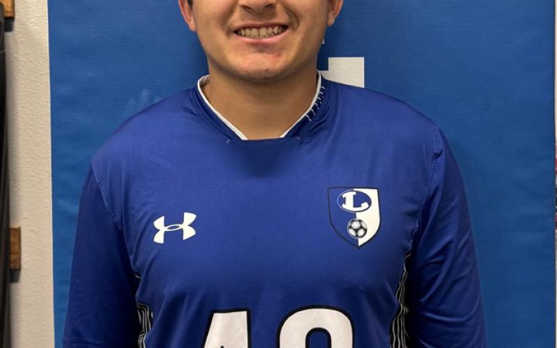 Name: Ayden Vanliew Class: Senior Sport: Soccer, Track and Football Favorite Teacher or Coach: Coach Vanliew Favorite Place in Lampasas: Memo’s One Person You Look Up To: Lebron James Main Goal This Season: Win a defensive award