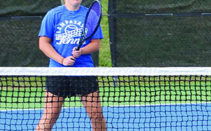 Sydney Unger waits at the front of the net. COURTESY PHOTO | KENNETH PEISER
