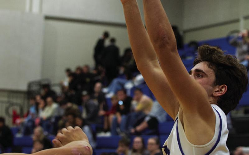 HUNTER KING | DISPATCH RECORD Trent Seneca made the buzzer beating shot to win against Gatesville on Tuesday afternoon.
