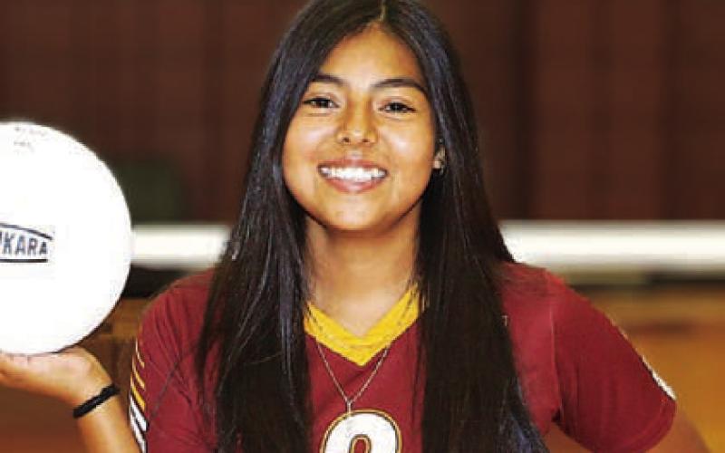 Name: Vanessa Perez Class: Junior Sport: Volleyball, Basketball and Tennis Favorite Movie: 2 Fast 2 Furious Favorite Midnight Snack: Pringles Favorite Social Media: Instagram Main Goal This Season: Get an aceable serve