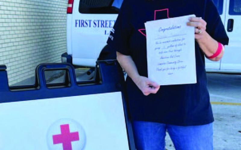 Donor Glenda Rasco has reached the 3-gallon milestone with the American Red Cross. COURTESY PHOTO