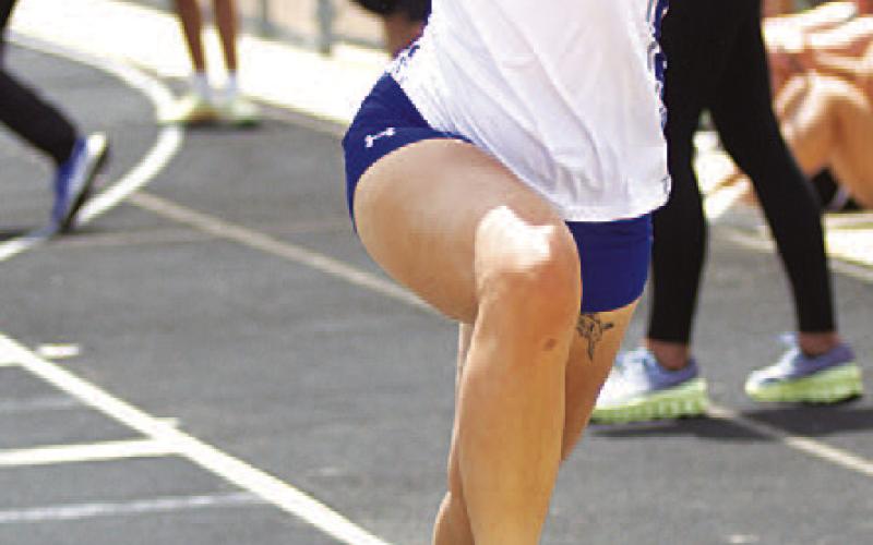 HUNTER KING | DISPATCH RECORD Tate Brown finished third in the triple jump in Gatesville.