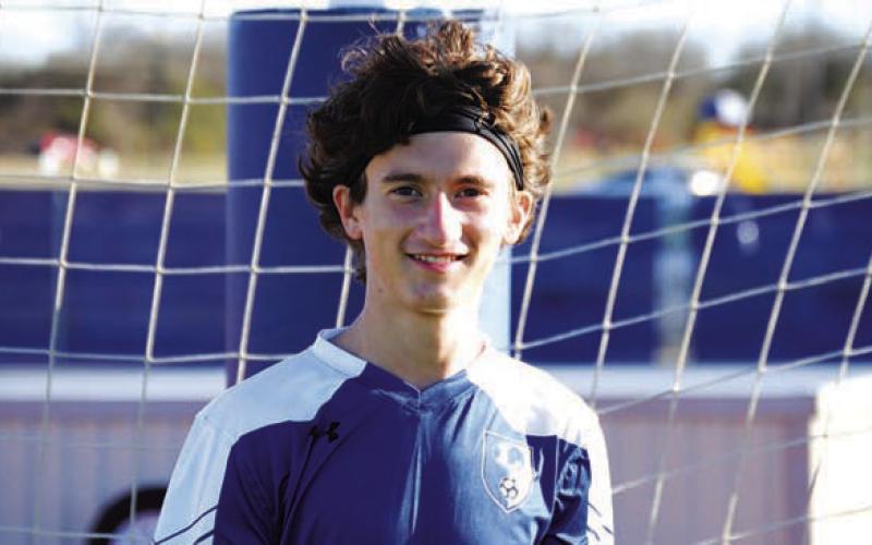 Name: Tyler Ecker Class: Sophomore Sport: Soccer, Tennis, Cross Country and Track Role Model: Successful People Favorite Thing to Eat: Honey Buns One Place to Travel: Italy Favorite Music Genre: Country