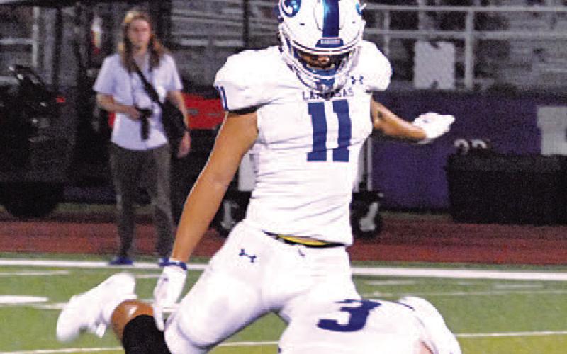 Landon Richardson connected on a 43-yard field last week. HUNTER KING | DISPATCH RECORD