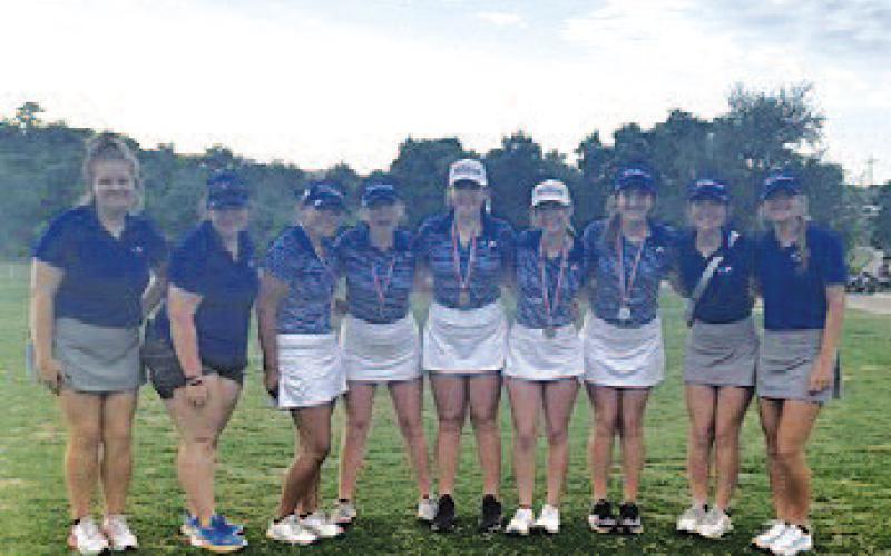 The Lady Badger golf teams finished second and eighth at regionals last week. COURTESY PHOTO | LAMPASAS ISD ATHLETICS FACEBOOK