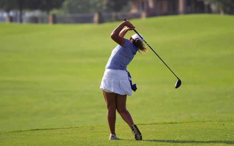 Arianna Gonzalez was the Lady Badgers’ second-best finisher at this week’s tournament. HUNTER KING | DISPATCH RECORD