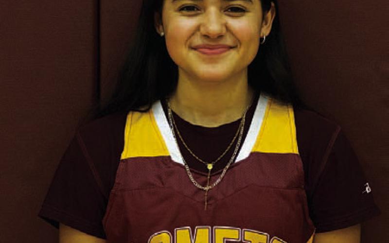 Name: Jennifer Valenzuela Class: Senior Sport: Basketball and Track Favorite Movie: Monsters Inc. Favorite Midnight Snack: Granola Bar Favorite Social Media: Instagram Main Goal This Season: To play well as a team