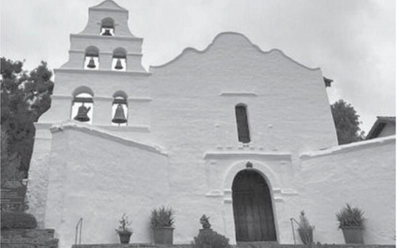 Mission San Diego de Alcala in San Diego, California, served as the design model for St. Christopher’s in Lampasas. photo from internet sources