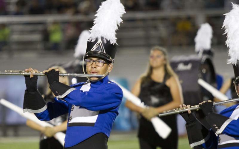Halftime show, marching contests highlight Badger Band’s work