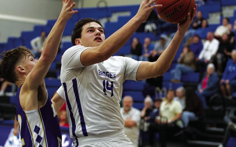HUNTER KING | DISPATCH RECORD Dylan Polmanteer has been an efficient scorer off the bench for the Badgers.