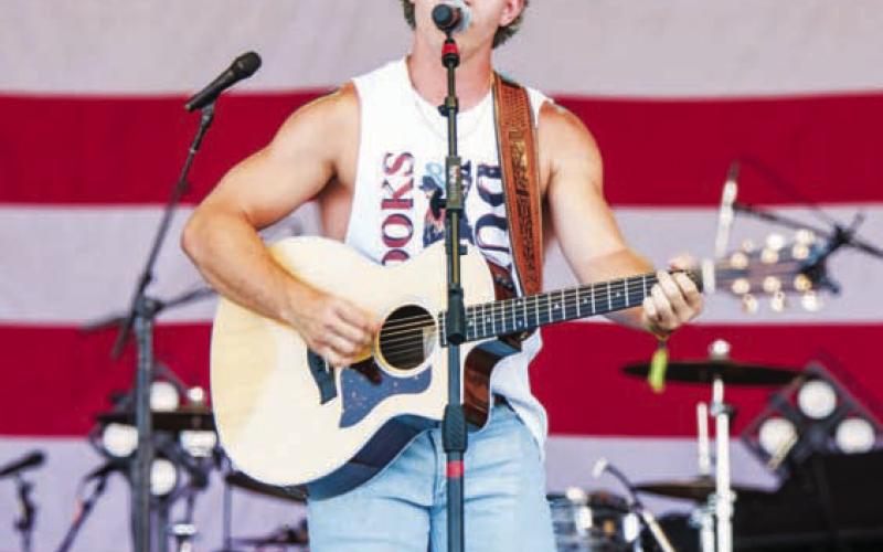 One of Haydon Wiginton’s first singles was “Lampasas” released in 2023, which draws heavily from memories of his late grandfather, Ken Wiginton, a Badger Hall of Fame coach. COURESY PHOTO | LUKE CERVANTEZ