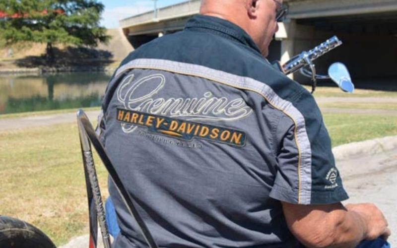 David Wear is an avid Harley Davidson fan. MONIQUE BRAND | DISPATCH RECORD
