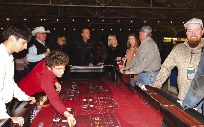 The annual Wild West Casino night serves as the main fundraiser for the Lampasas County Chamber of Commerce and Vision Lampasas. The evening offers casino favorites, a steak dinner, auction items, and more. COURTESY PHOTO