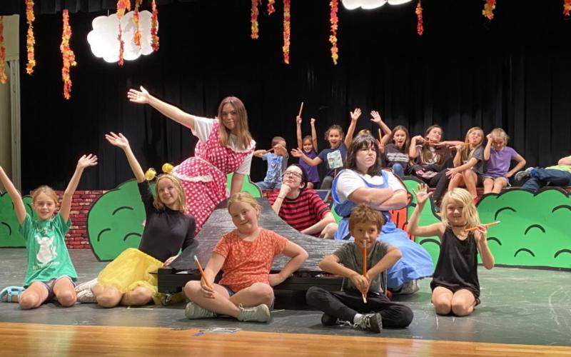 Lampasas High School students and elementary students are part of this year’s cast for “You’re a Good Man, Charlie Brown.” COURTESY PHOTO