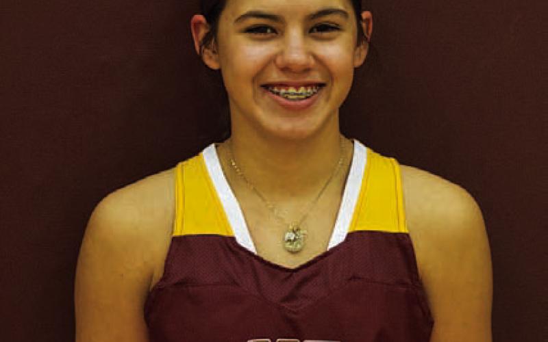 Name: Makynzie Andrade Class: Sophomore Sport: Basketball, Volleyball and Track Favorite Movie: Hocus Pocus Favorite Midnight Snack: Candy or Chips Favorite Social Media: Snapchat Main Goal This Season: Get better and score more