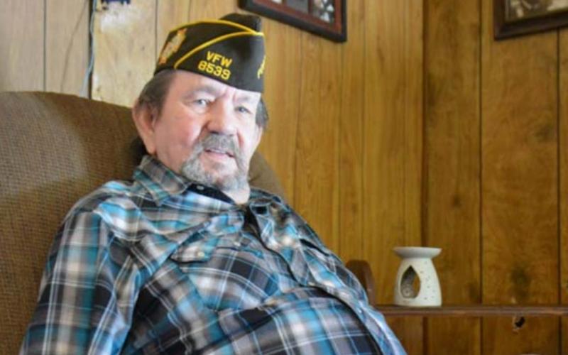 United States Air Force veteran Dwight Bishop lives in Lampasas and loves old western movies. MONIQUE BRAND | DISPATCH RECORD