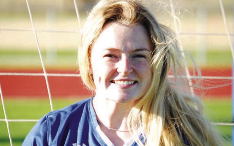 Name: Becca Nobles Class: Senior Sport: Soccer, Track and Cross Country Role Model: Coach Macey Wooten Favorite Thing to Eat: Fruit One Place to Travel: The Sea of Stars Favorite Music Genre: Country