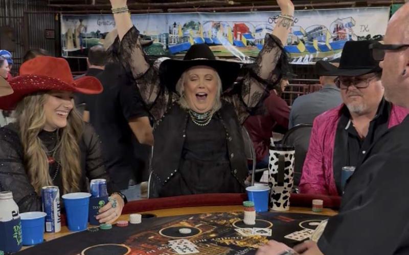 It was all smiles for the winners such as Molly Faught at the Wild West Casino Night on Saturday. After dinner was served, gaming opportunities were available as well as an auction. The annual event serves as a fundraiser for the Lampasas County Chamber of Commerce &amp;amp; Visitor’s Center and Vision Lampasas. COURTESY PHOTO