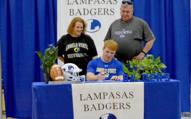 Owen Seaver signed with Angelo State University.