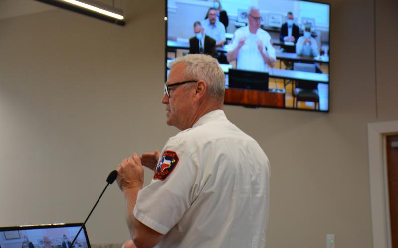 Fire Chief Jeff Smith gave Lampasas City Council an update Monday on COVID-19 cases within the state and the county.