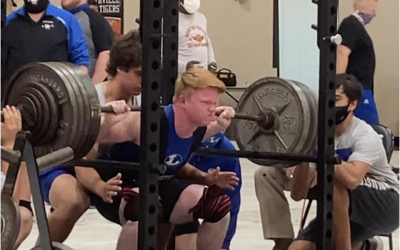 Westen Reid advanced to state as the regional champion of the 198 class. (Photo courtesy of Jan Brister)