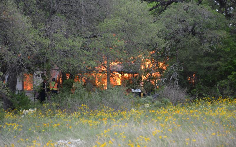 A fire occurred in north Kempner Wednesday afternoon. | Photo by Monique Brand