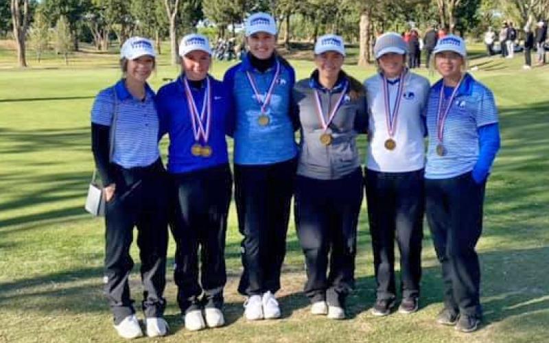 The Lady Badger golf team advanced to state with a third-place finish at regionals, behind Andrews and Argyle. LeeAnn Parker was the third-place medalist.