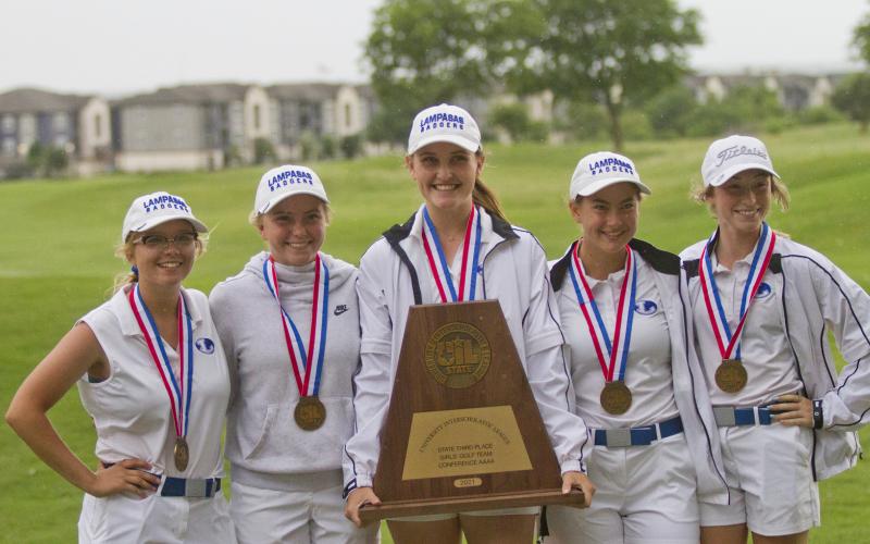 Pictured, left to right, are Elizabeth Cross, LeeAnn Parker, Kinsley Lindeman, Shaylee Wolfe and Kylee Rutledge.