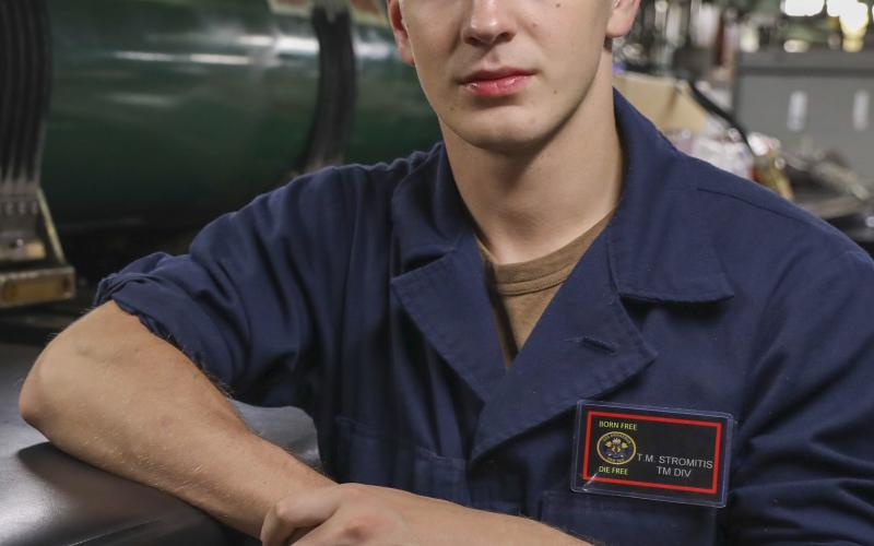 Courtesy photo: Copperas Cove high school graduate Tristian Stromitis joined the U.S. Navy after graduation.