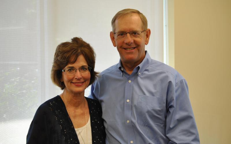 Dr. Lane with his wife, Jacalyn. HUNTER KING | DISPATCH RECORD