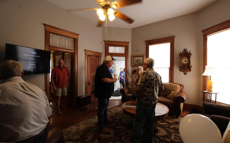 JOYCESARAH MCCABE | DISPATCH RECORD Visitors were welcomed into the historic parlor of the Gillen House at its recent open house reception.